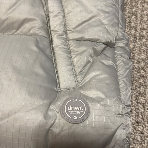 Zara Men Light Grey Silver Puffer Puff Jacket Coat S dnwr Outerwear Winter Ski S - Picture 8 of 9